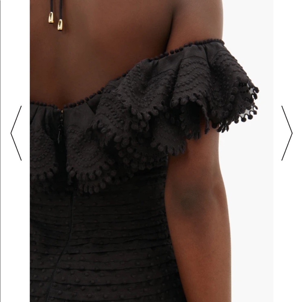 NWT size 0 zimmermann black super 8 dress - Picture 4 of 5